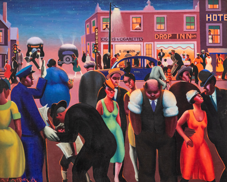 Archibald J. Motley, Jr.,&nbsp;Black Belt,&nbsp;1934 Oil on canvas Collection of the Hampton University Museum, Hampton, Virginia