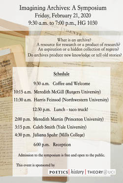 February 2020 - Imagining Archives: A Symposium