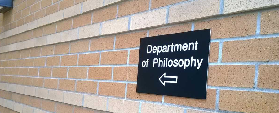 Department of Philosophy Sign