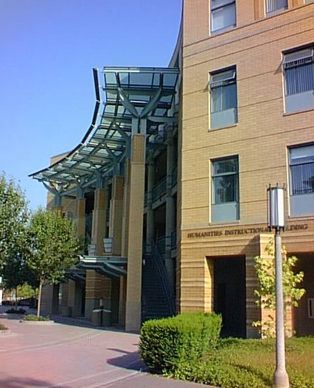 Front of HIB Building on UCI campus