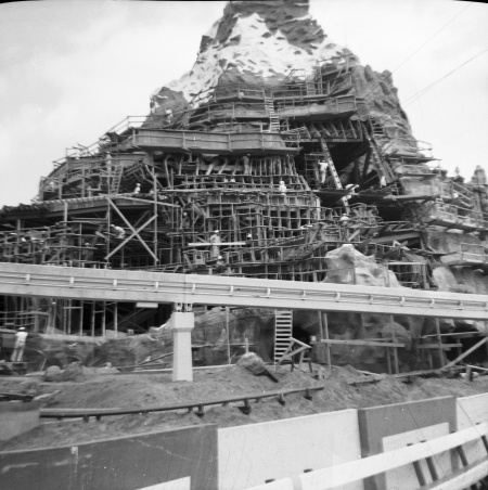 Construction of the Matterhorn Bobsleds.